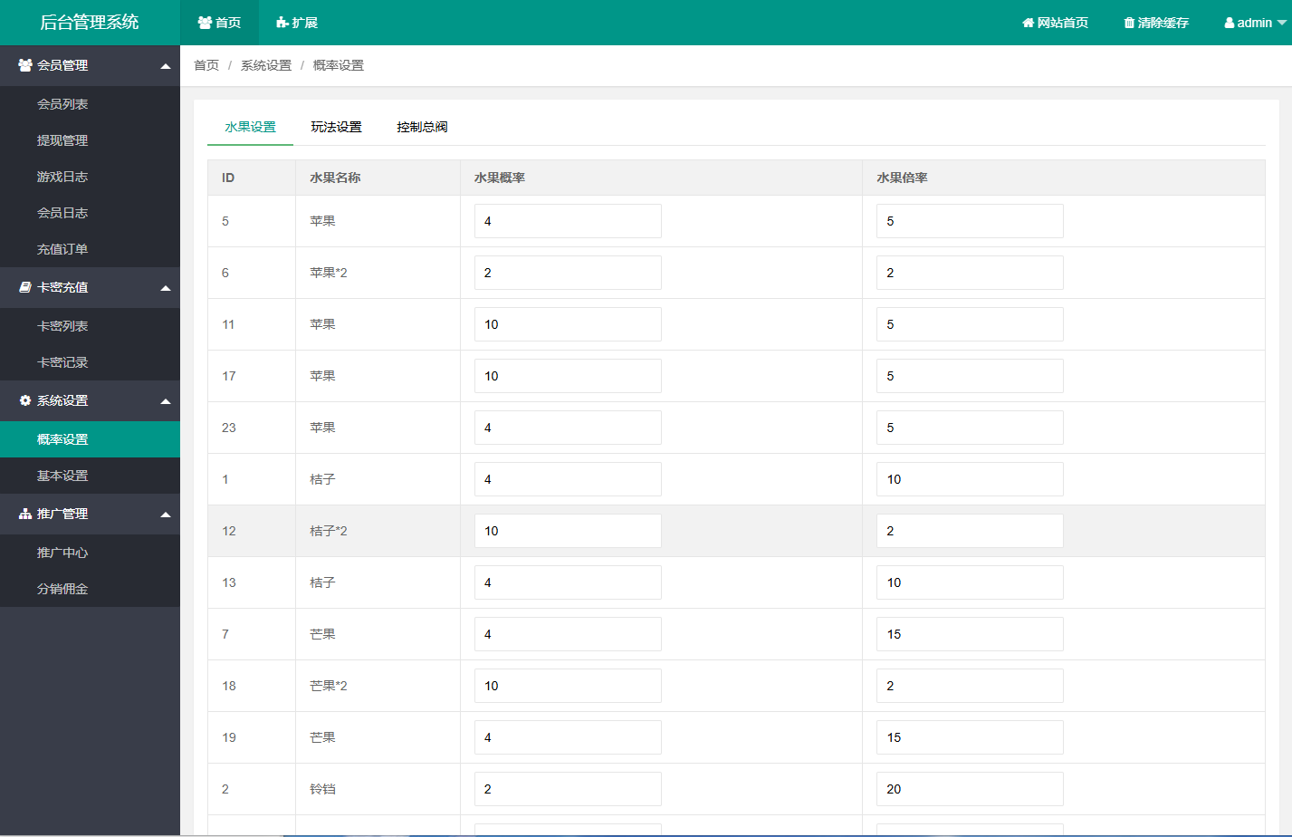 图片[9]-H5欢乐水果机源码+前端源代码+在线支付+推广功能+外链客服+后台控制+支持二次开发+搭建教程-七喜精品源码网